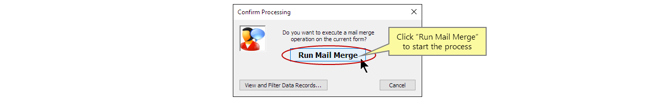 Run mail merge